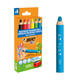 Kleurpotloden BicKids Multi Surface + puntenslijper assorti 6 stuks