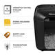 Papiervernietiger Fellowes Powershred LX50 snippers 4x37mm zwart