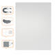 Whiteboard Nobo frameloos modulair magnetisch 60x45cm