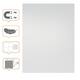 Whiteboard Nobo frameloos modulair magnetisch 60x45cm