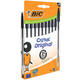 Balpen Bic Cristal medium zwart blister à 10 stuks