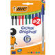 Balpen Bic Cristal medium assorti blister à 8+2 gratis