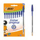 Balpen Bic Cristal medium blauw blister à 10 stuks