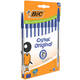 Balpen Bic Cristal medium blauw blister à 10 stuks