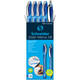 Balpen Schneider Slider Memo XB  blauw 4st + 1 gratis Slider balpen