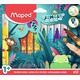 Viltstift Maped Jungle Fever Jumbo set à 12 kleuren