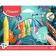 Waskrijt Maped Jungle Fever Jumbo set à 12 kleuren