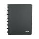 Adresboek Atoma A5 lijn 54vel 90gr PP assorti