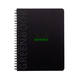 Notitieboek Rhodia Greenbook A5 lijn 6-gaats 180 pagina's 90gr zwart