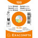 Flashcard Exacompta 74x105mm lijn 5 kleuren 100 vel