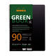 Notitieboek Rhodia Greenbook A4+ lijn 4-gaats 180 pagina's 90gr zwart