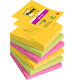 Memoblok Post-it 3M Z-Note R330 Super Sticky 76x76mm Carnival 6 stuks