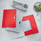 Elastomap Leitz WOW A4 3 kleppen PP rood