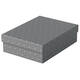 Opberg- en geschenkdoos Esselte home middelgroot 265x100x360mm grijs 3 stuks