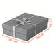 Opberg- en geschenkdoos Esselte home middelgroot 265x100x360mm grijs 3 stuks