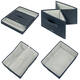 Opbergdoos Leitz gestoffeerd met deksel 285x203x380mm grijs 2 st