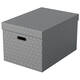 Opbergdoos Esselte home groot 355x305x510mm grijs 3 stuks