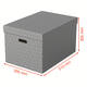 Opbergdoos Esselte home groot 355x305x510mm grijs 3 stuks