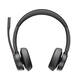 Headset HP POLY Voyager 4320-M met BT700 dongle en oplaadstatief
