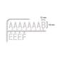 Letter set IEZZY voor letterbord 2x150 wit