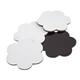 Canvas Nassau fine art ster en bloem 7,5cm magnetisch 4 stuks