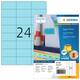 Etiket HERMA 4408 70x37mm blauw 2400 stuks