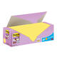 Memoblok 3M Post-it 654-SSCY Super Sticky 76x76mm geel voordeelpak