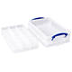 Opbergbox Really Useful 4 liter 30 vakken 395x255x88mm transparant wit