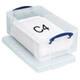Opbergbox Really Useful 4 liter 30 vakken 395x255x88mm transparant wit