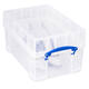 Opbergbox Really Useful 9 liter XL 395x255x205mm transparant wit
