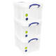 Opbergbox Really Useful 35 liter pak 3 dozen 480x390x310mm transparant wit