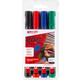 Viltstift edding 330 schuin 1.5-5mm assorti blister à 4 stuks