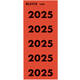 Rugetiket Leitz 2025 rood 100 stuks