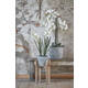 Kunstplant Mica Phalaenopsis orchideeën wit in plastic pot 79x51cm