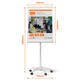 Flipover Nobo Premium Plus mobiel staal