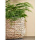 Plantenmand Mica Avalon zeegras rond 26x26cm lichtbruin