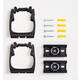 Wandhouder Toolflex One 2 klemmen met adapter ø 15/35 mm zwart