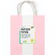 Tas met handvat Folia kraftpapier 110gr 18x21x8cm set à 7 kleuren