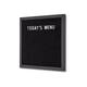 Letterbord IEZZY 30x30cm zwart hout