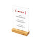 Menukaarthouder IEZZY T tafeldisplay A5 hout