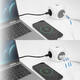 Stekkerblok ACT 3 voudig  inclusief 2x USB C/A 1.5 meter wit/grijs