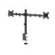 Monitorarm Quantore 2 schermen 17-27 inch zwart