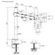 Monitorarm Quantore 1 scherm 17-27 inch zwart