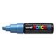 Paintmarker Uni POSCA PC8K breed schuin metallic blauw