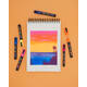 Paintmarker Uni POSCA Groovy Colours assorti metalen koffer à 20 stuks