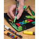 Paintmarker Uni POSCA Groovy Colours assorti metalen koffer à 20 stuks