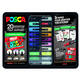 Paintmarker Uni POSCA Sticker Graffiti assorti metalen koffer à 20st