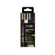 Paintmarker Uni POSCA PC3M fijn assorti set à 4 stuks
