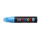 Paintmarker Uni POSCA PC17K extra breed rechthoek lichtblauw