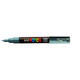Paintmarker Uni POSCA PC1MC extra fijn leisteengrijs